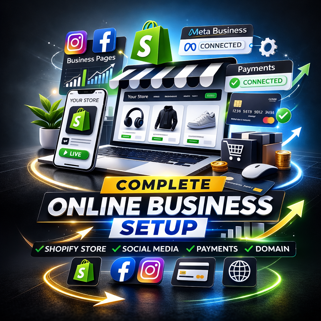 Full scale online business startup